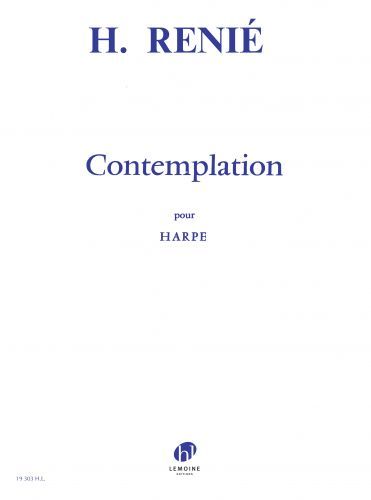 couverture Contemplation Editions Henry Lemoine