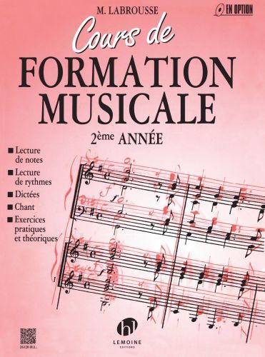 couverture Cours de formation musicale Vol.2 Editions Henry Lemoine