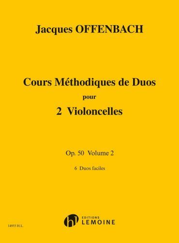 couverture Cours mthodique de duos pour deux violoncelles Op.50 Vol.2 Editions Henry Lemoine