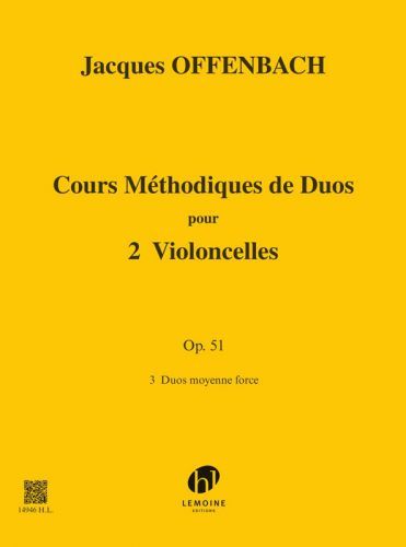 couverture Cours mthodique de duos pour deux violoncelles Op.51 Editions Henry Lemoine