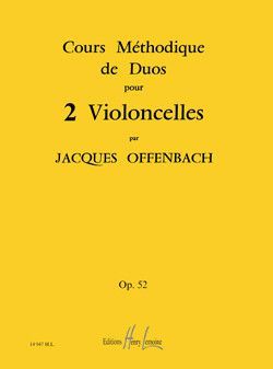 couverture Cours mthodique de duos pour deux violoncelles Op.52 Editions Henry Lemoine