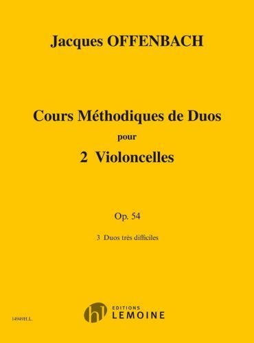 couverture Cours mthodique de duos pour deux violoncelles Op.54 Editions Henry Lemoine