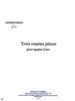 couverture Courtes pices (3) Op.131 Combre