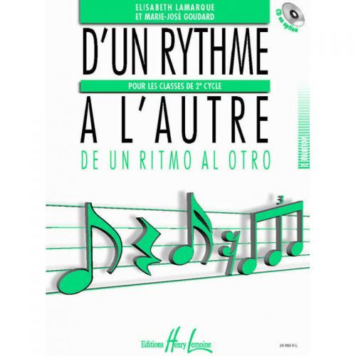 couverture D'un rythme  l'autre 2 Editions Henry Lemoine