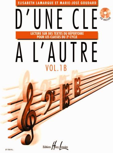 couverture D'une cl  l'autre Vol.1B Editions Henry Lemoine