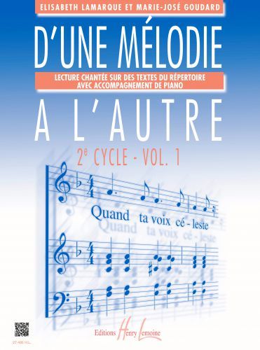 couverture D'une mlodie  l'autre Vol.1 Editions Henry Lemoine