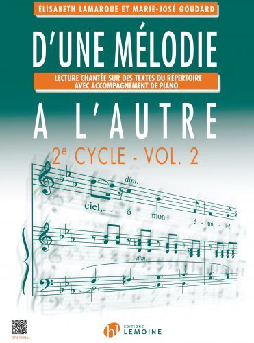 couverture D'une mlodie  l'autre Vol.2 Editions Henry Lemoine