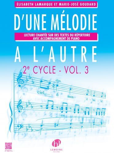 couverture D'une mlodie  l'autre Vol.3 Editions Henry Lemoine