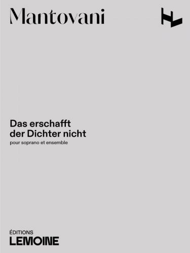 couverture Das erschafft der Dichter nicht Editions Henry Lemoine