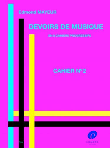 couverture Devoirs de musique cahier 2 Combre