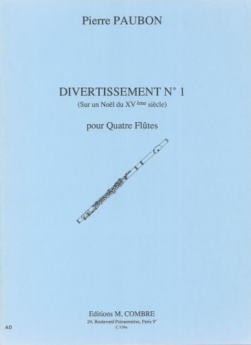 couverture Divertissement n1 sur un nol du XVe sicle Combre