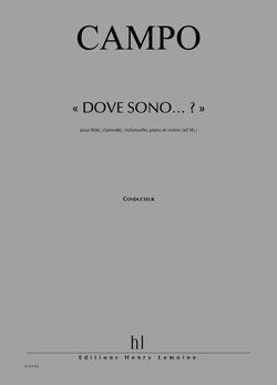 couverture Dove Sono...? Editions Henry Lemoine