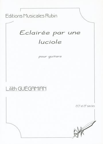 couverture claire par une luciole pour guitare (avec tablature) Rubin