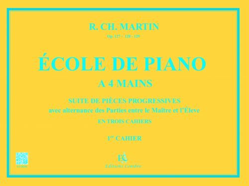 couverture Ecole de piano  4 mains Op.127 Vol.1 Combre