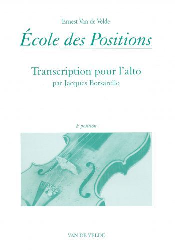 couverture Ecole des positions 2me Van de Velde