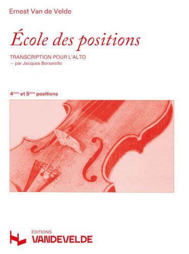 couverture Ecole des positions 4 et 5me Van de Velde