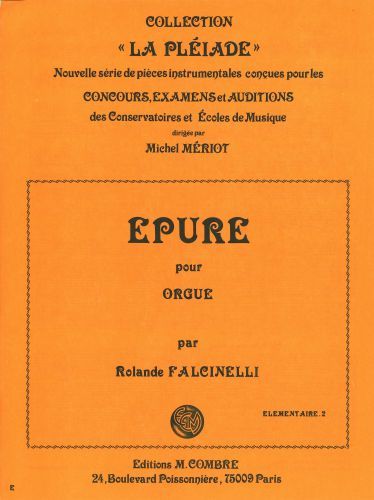 couverture Epure Op.66 n1 Combre