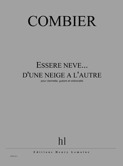 couverture Essere neve... d'une neige  l'autre Editions Henry Lemoine