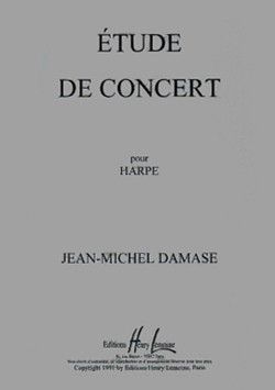 couverture Etude de concert Op.14 Editions Henry Lemoine