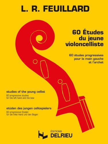 couverture Etudes du jeune violoncelliste (60) Delrieu