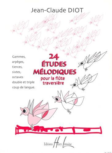 couverture Etudes mlodiques (24) Editions Henry Lemoine