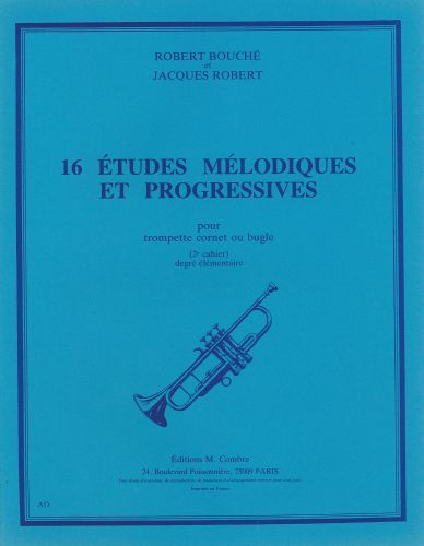 couverture Etudes mlodiques et progressives (16) Vol.2 Combre