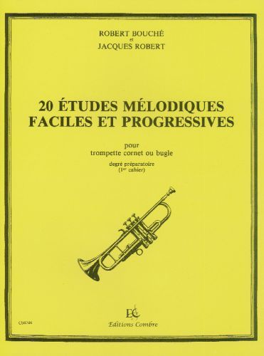 couverture Etudes mlodiques faciles et progressives (20) Vol.1 Combre