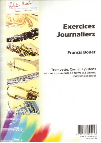 couverture Exercices Journaliers Editions Robert Martin