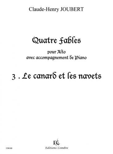 couverture Fables (4) n3 Le Canard et les navets Combre