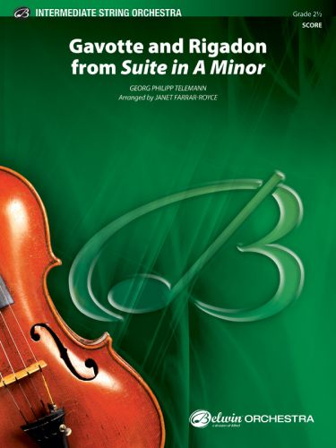 couverture Gavotte and Rigadon from Suite in A Minor ALFRED