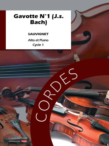 couverture Gavotte N1 (J.s. Bach) Editions Robert Martin