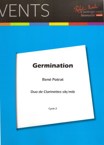 couverture GERMINATION      DUOS DE CLARINETTES Editions Robert Martin