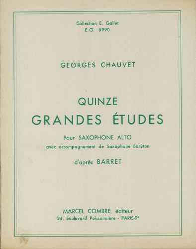 couverture Grandes tudes (15) Combre