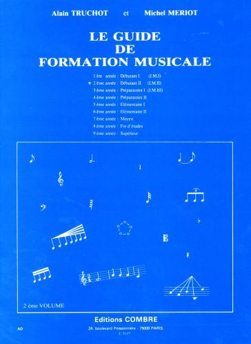 couverture Guide de formation musicale Vol.2 - dbutant 2 Combre