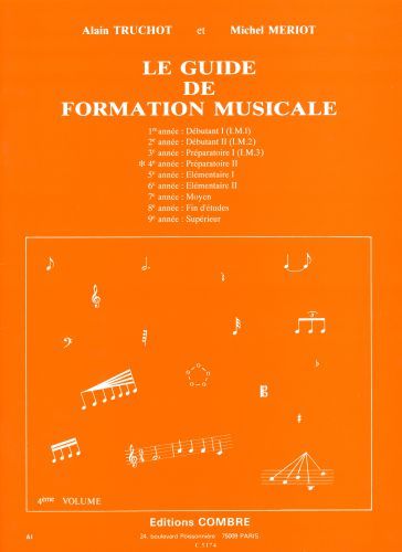 couverture Guide de formation musicale Vol.4 - prparatoire 2 Combre