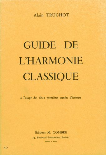 couverture Guide de l'harmonie classique Combre