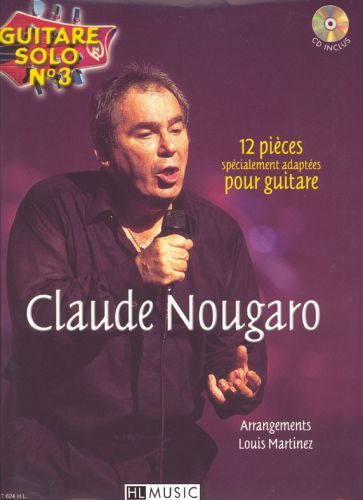 couverture Guitare solo n3 : Claude Nougaro Editions Henry Lemoine