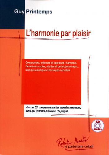 couverture Harmonie Par Plaisir Editions Robert Martin