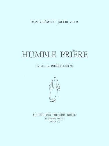 couverture Humble prire Jobert