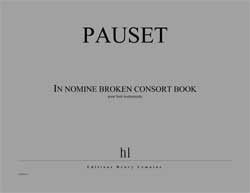 couverture In nomine broken consort book Editions Henry Lemoine