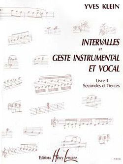 couverture Intervalles et geste instrumental et vocal Vol.1 Secondes et tierces Editions Henry Lemoine