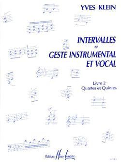 couverture Intervalles et geste instrumental et vocal Vol.2 Quartes et quintes Editions Henry Lemoine