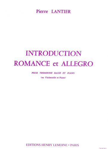 couverture Introduction, romance et allegro Editions Henry Lemoine