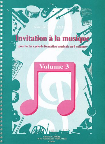 couverture Invitation  la musique Vol.3 Combre