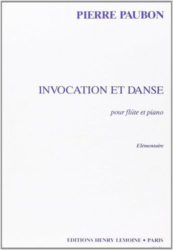 couverture Invocation et Danse Editions Henry Lemoine