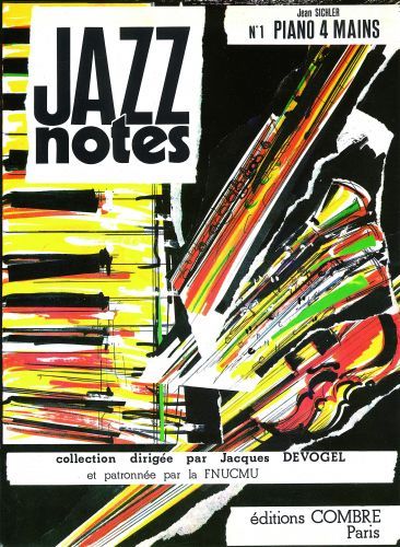 couverture Jazz Notes Piano 4 mains 1 : Pommes sautes - Amende douce Combre