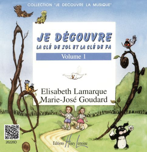 couverture Je dcouvre la cl de Sol et Fa Vol.1 CD seul Editions Henry Lemoine