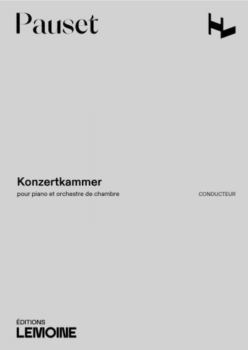 couverture Konzertkammer Editions Henry Lemoine