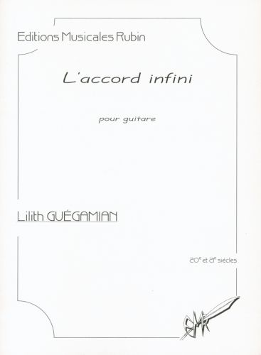 couverture L'accord infini pour guitare (avec tablature) Rubin