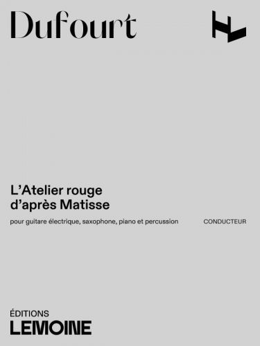 couverture L'Atelier rouge d'aprs Matisse Editions Henry Lemoine